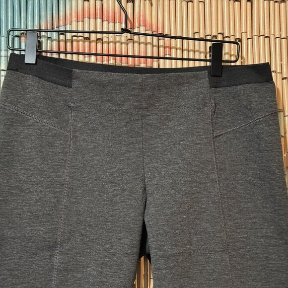 VERA WANG Simply Vera Ponte Knit Leggings with Seams, Grey, Women's Large - Picture 2 of 9